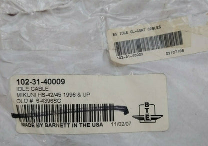 NEW Barnett Stainless Clear-Coated Idle Cable Standard / 102-31-40009