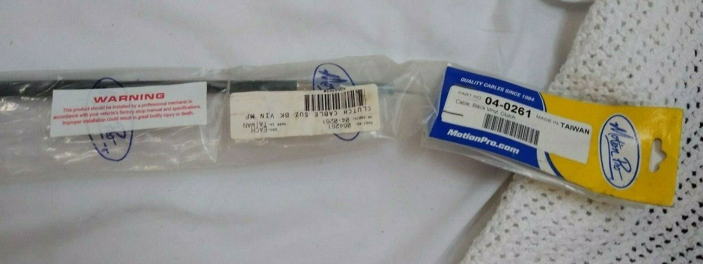 NEW Motion Pro Standard Black Vinyl Clutch Cable / 04-0261 / Suzuki