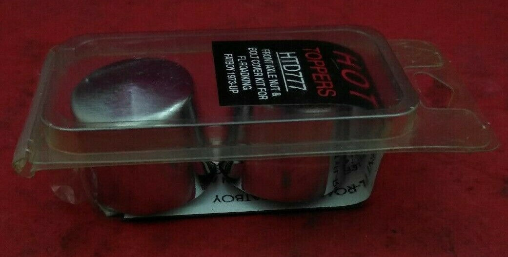 NEW Hot Toppers Front Axle Nut & Bolt Cover Kit / HTD777 / Chrome