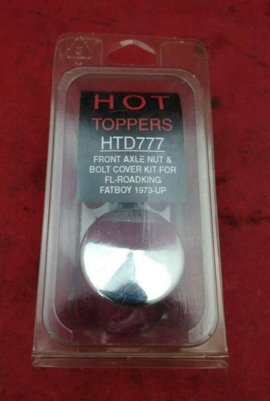 NEW Hot Toppers Front Axle Nut & Bolt Cover Kit / HTD777 / Chrome