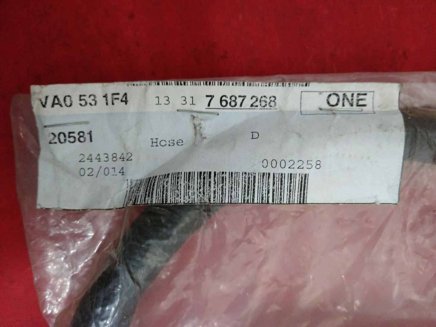 NEW BMW Motorcycle / Inlet Fuel Hose / 13317687268