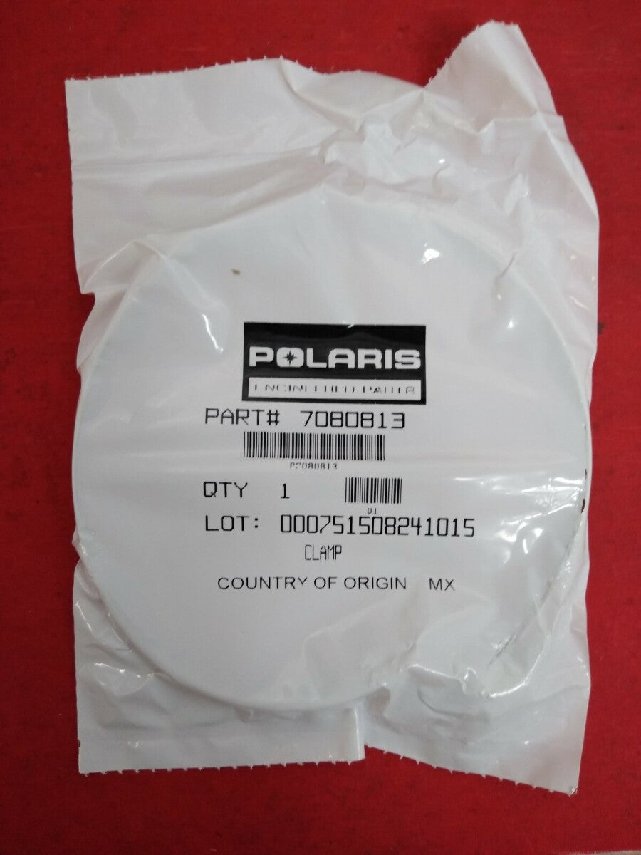 NEW GENUINE OEM POLARIS CLAMP-WORM DRIVE.44WX4.25DIA, 7080813