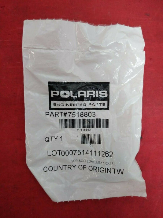 NEW Polaris SCREW / SCR-SOCFLGHD M6X1.0X16 / 7518803 / Pack of 3