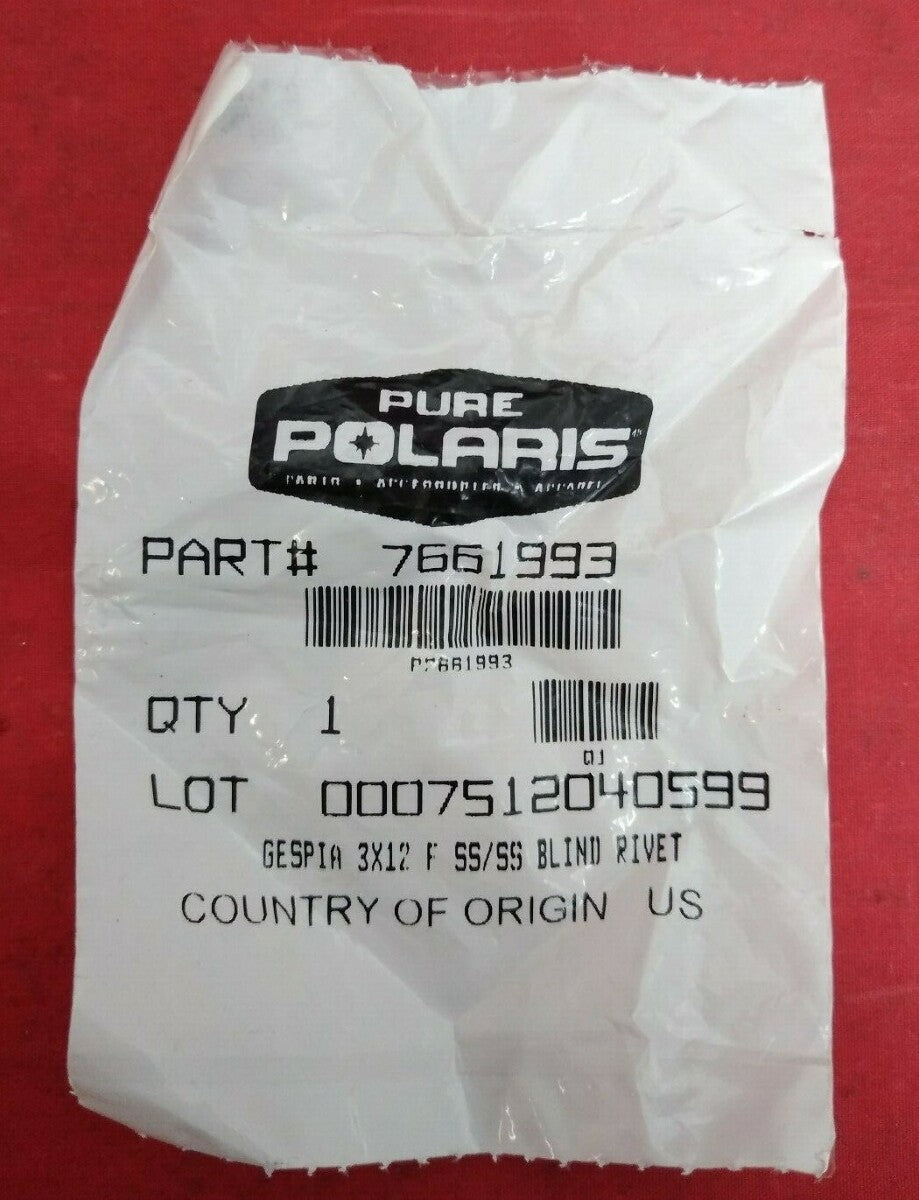 NEW Polaris / Rivet 3MM SS 5.0 6.5 / 7661993 / QTY: 2