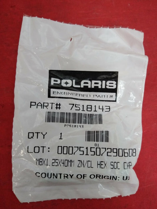NEW POLARIS 7518143 - SCR-HXSOC,M8X40,ZPC