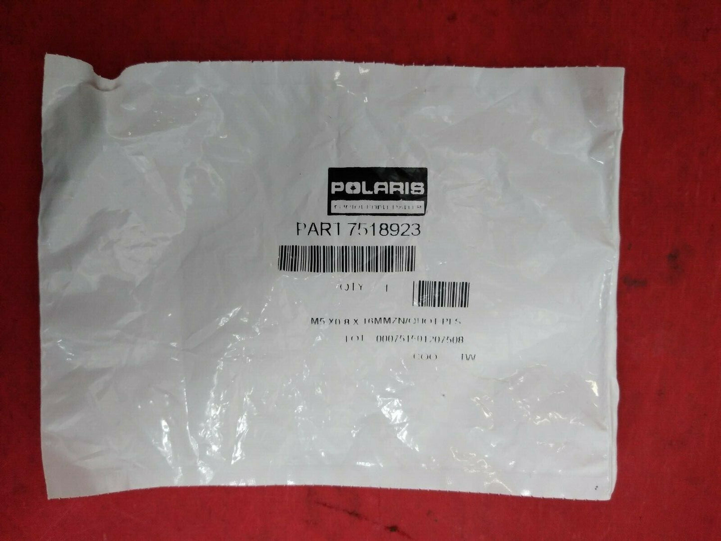 NEW Polaris 7518923 SCR Flghd M5X16 06000086