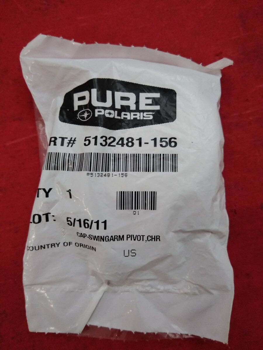 NEW POLARIS SWINGARM PIVOT CAP / 5132481 / 5132481-156 / Silver