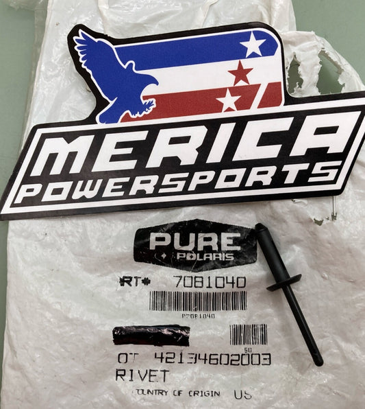 NEW POLARIS - RIVET / Plastic / Black / 7081040 / QTY:13