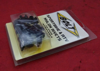 NEW BOLT MC HARDWARE Bike and ATV Nylon Rivets 10Pk / 15-0038 / Remove and Reuse