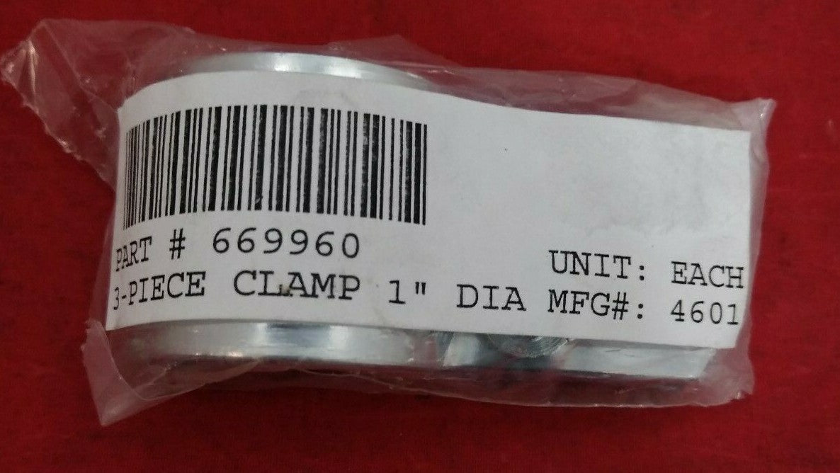 NEW Tucker Rocky 3 Piece Clamp 1" Diameter / 669960