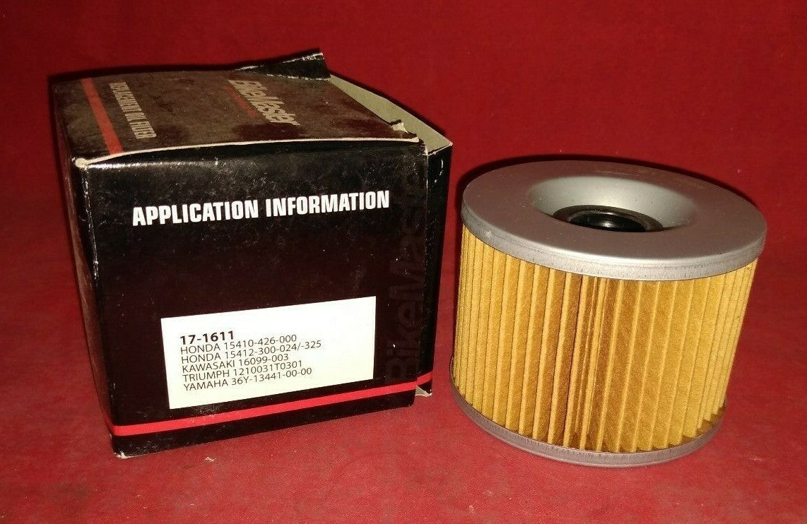 NEW Biker's Master Oil Filter / 17-1611 / Honda Triumph Kawasaki Yamaha
