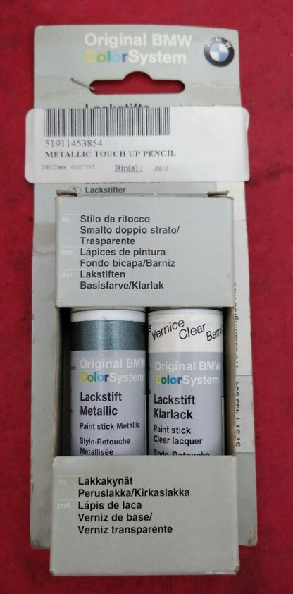 NEW BMW Touch Up Paint / 51911453854 / 175 dolomitgrau met. and Clear Coat