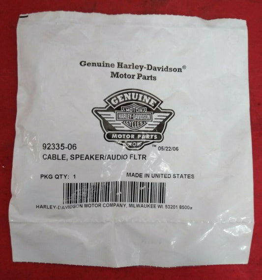 NEW Genuine Harley-Davidson Cable, Speaker/ Audio FLTR / Qty: 1 / 92335-06