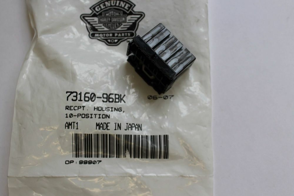NEW Harley Davidson Wire Harness Receptacle Housing 10-Position / 73160-96BK