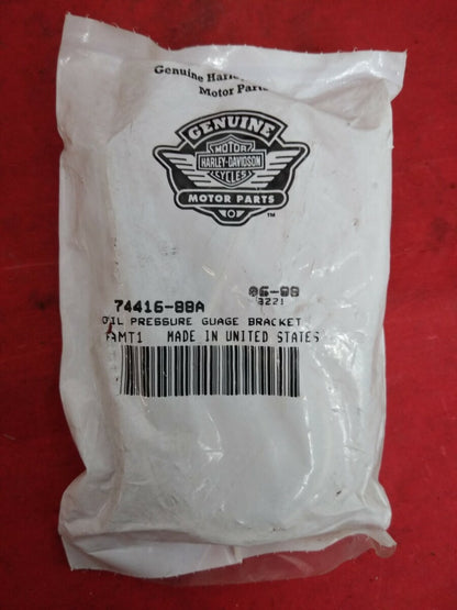 NEW Harley Davidson Oil Pressure Gauge Bracket / 74416-88A