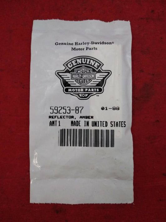 New Harley Davidson Fender Reflector / 59253-87 / Amber