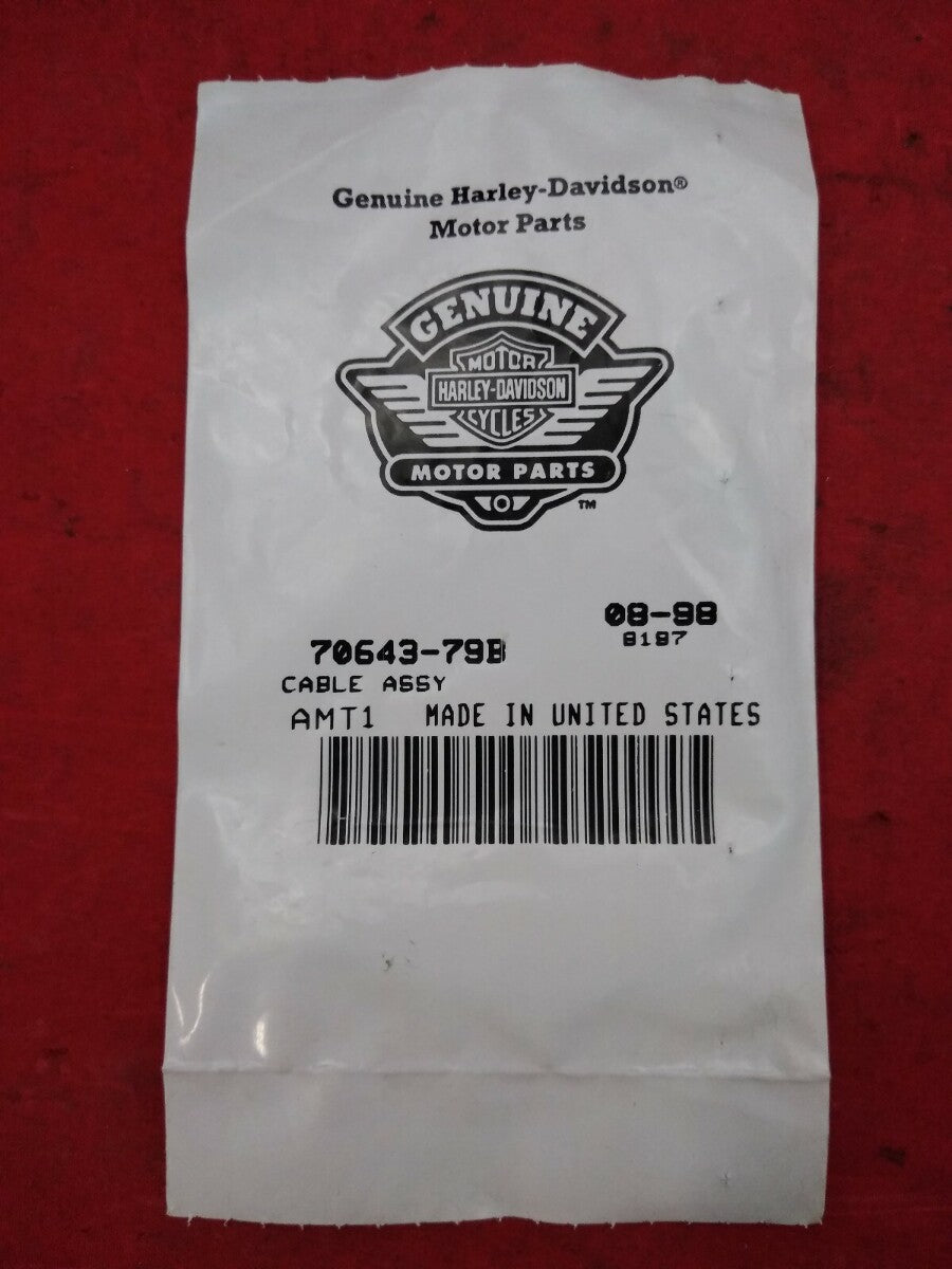 New Harley Davidson Cable Assembly / 70643-79B