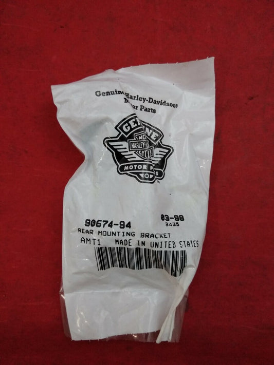 New Harley Davidson Rear Mounting Bracket / Black / 90674-94