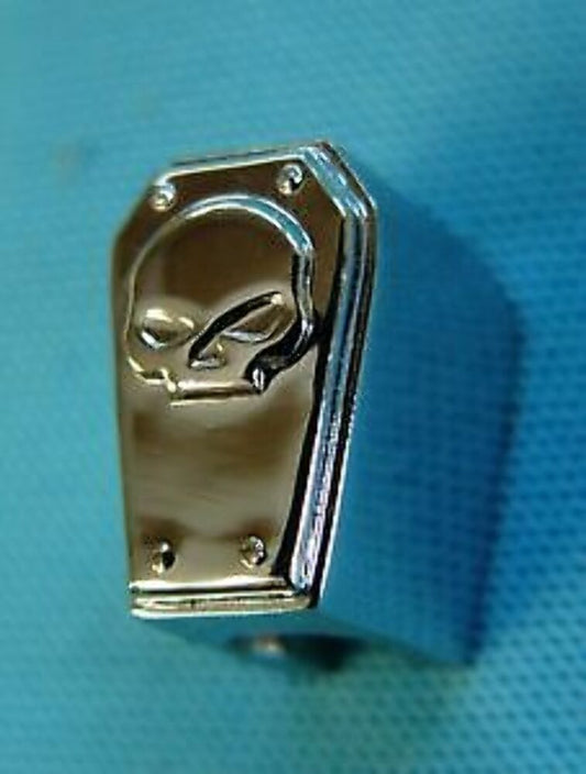 New Harley Davidson Wheel Weight / Coffin / Chrome / 3/4 Oz. / 95586-04