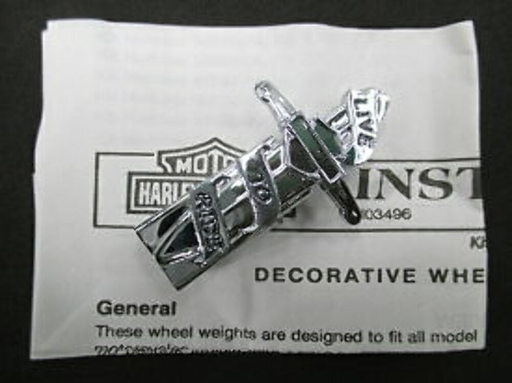 New Harley Davidson Wheel Weight / Dagger / Chrome / 3/4 Oz. / 95602-04