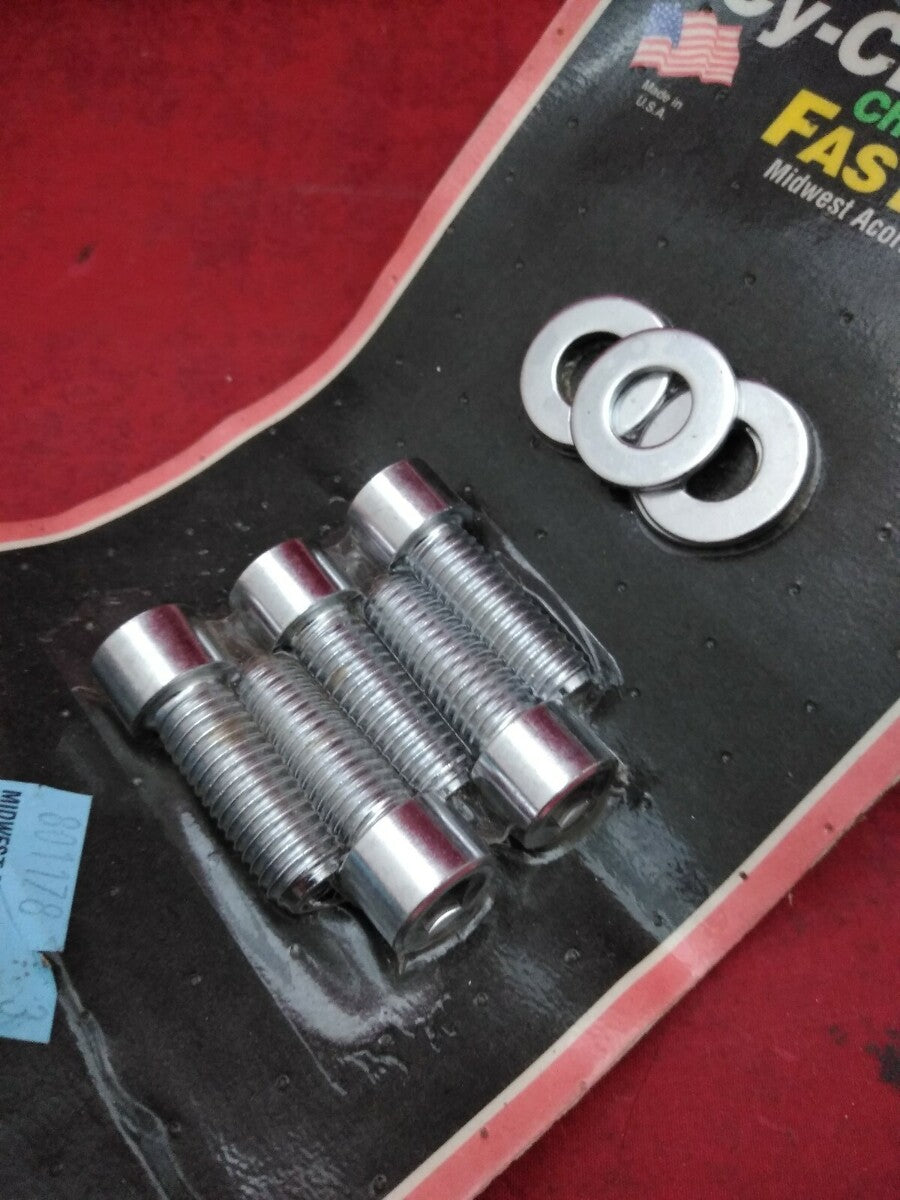 NEW Cy-Chrome Fasteners / MK 130-S / 73-E86 / '95-'96 Big Twins