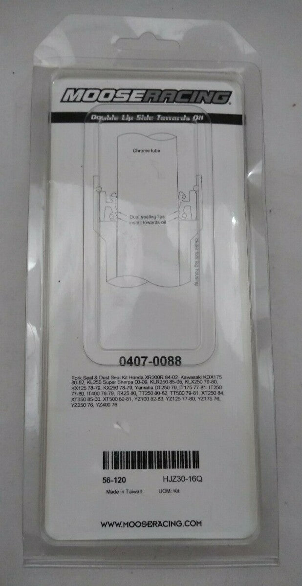 NEW Moose Racing Motorcycle Fork and Dust Seal Kit / 36mm / 0407-0088