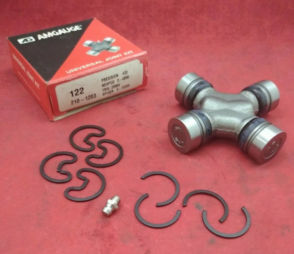 NEW Amgauge Universal U Joint Kit 210-1203 / 433 / 2-4800 / 20064 / 5-1203X