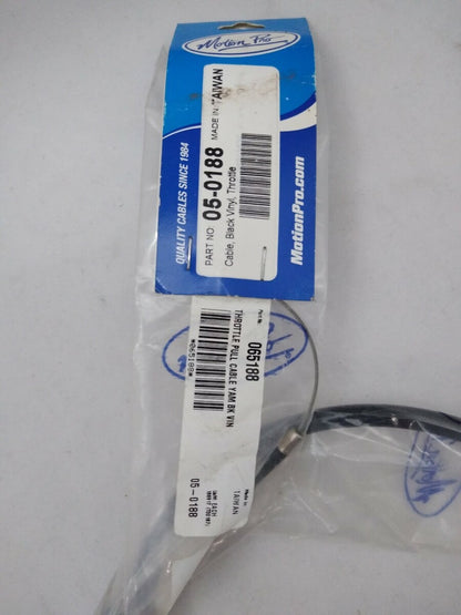 NEW Motion Pro Black Vinyl Throttle Cable / 05-0188