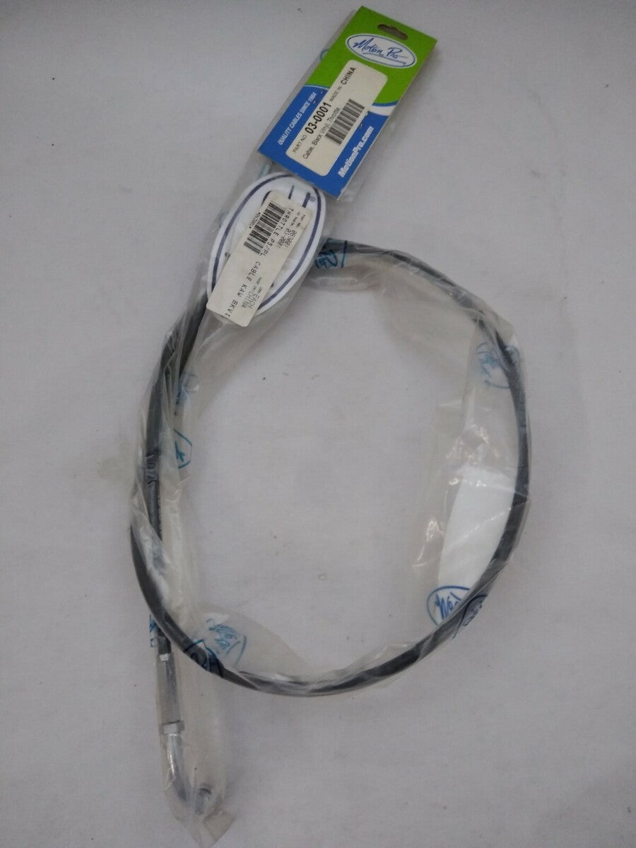 NEW Motion Pro Standard Black Vinyl Throttle Cable / 03-0001