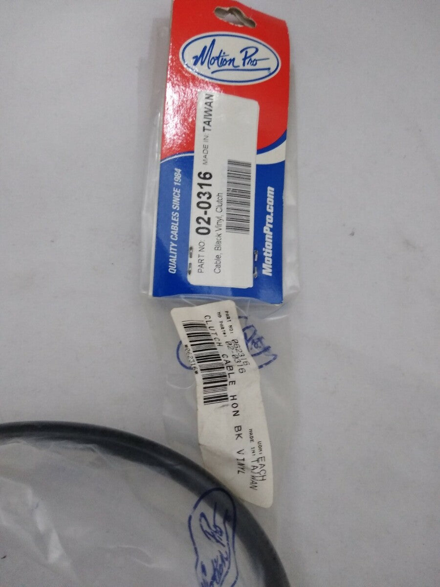 NEW Motion Pro / Black Vinyl Clutch Cable / 02-0316
