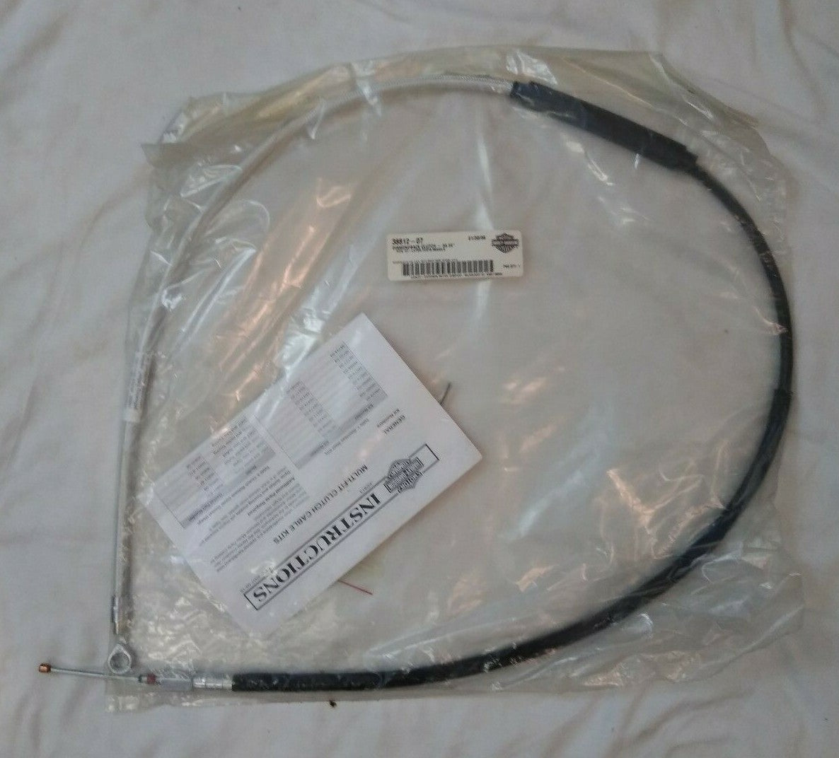 NEW Harley Davidson Diamond Back Clutch Cable / 38812-07