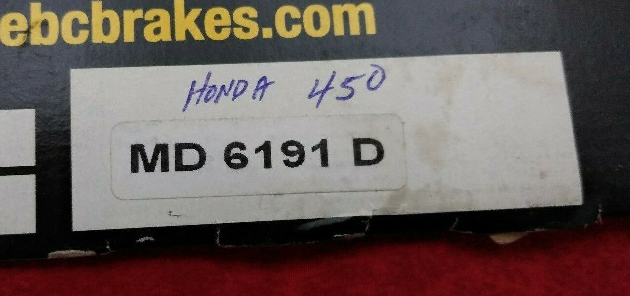 NEW EBC Brakes Brake Rotor / Honda 450 / MD 6191 D / ATV / Quad