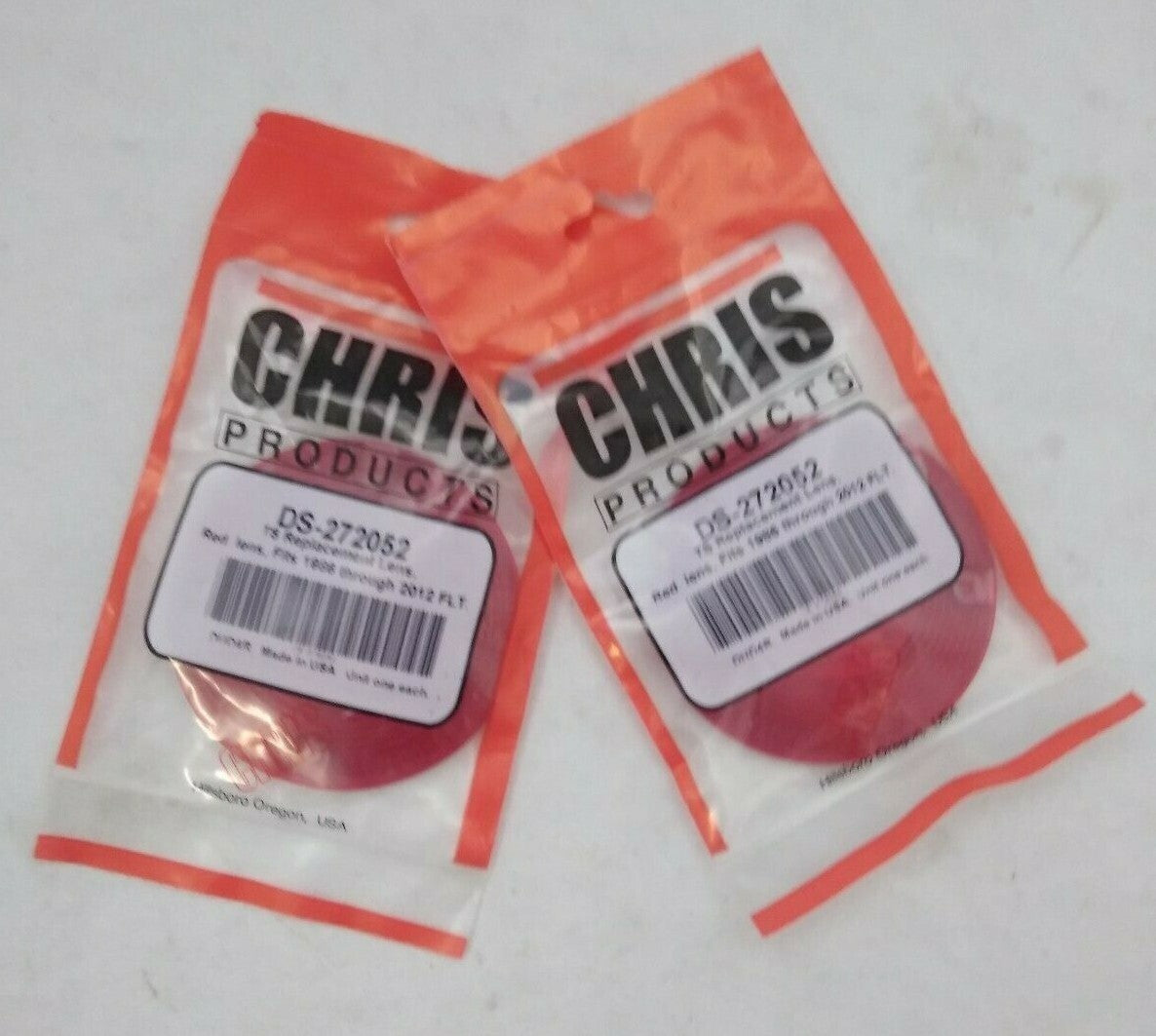 NEW Turn Signal Red Lens / Flat Style Signal Housing / DHD4R / DS-272052 / QTY2
