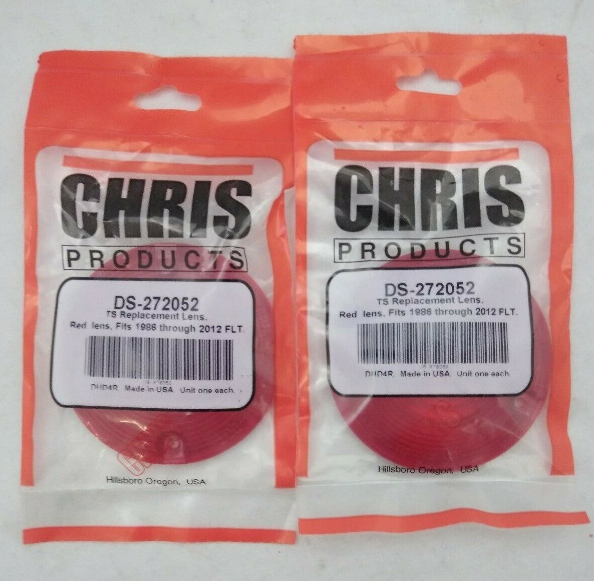 NEW Turn Signal Red Lens / Flat Style Signal Housing / DHD4R / DS-272052 / QTY2