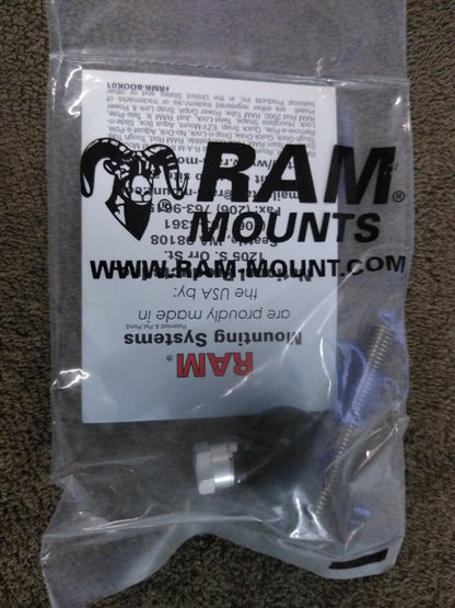 NEW RAM Mount 1/4" FEMALE Thread with 1 Inch Ball Base / RAM-B-273U W Screw