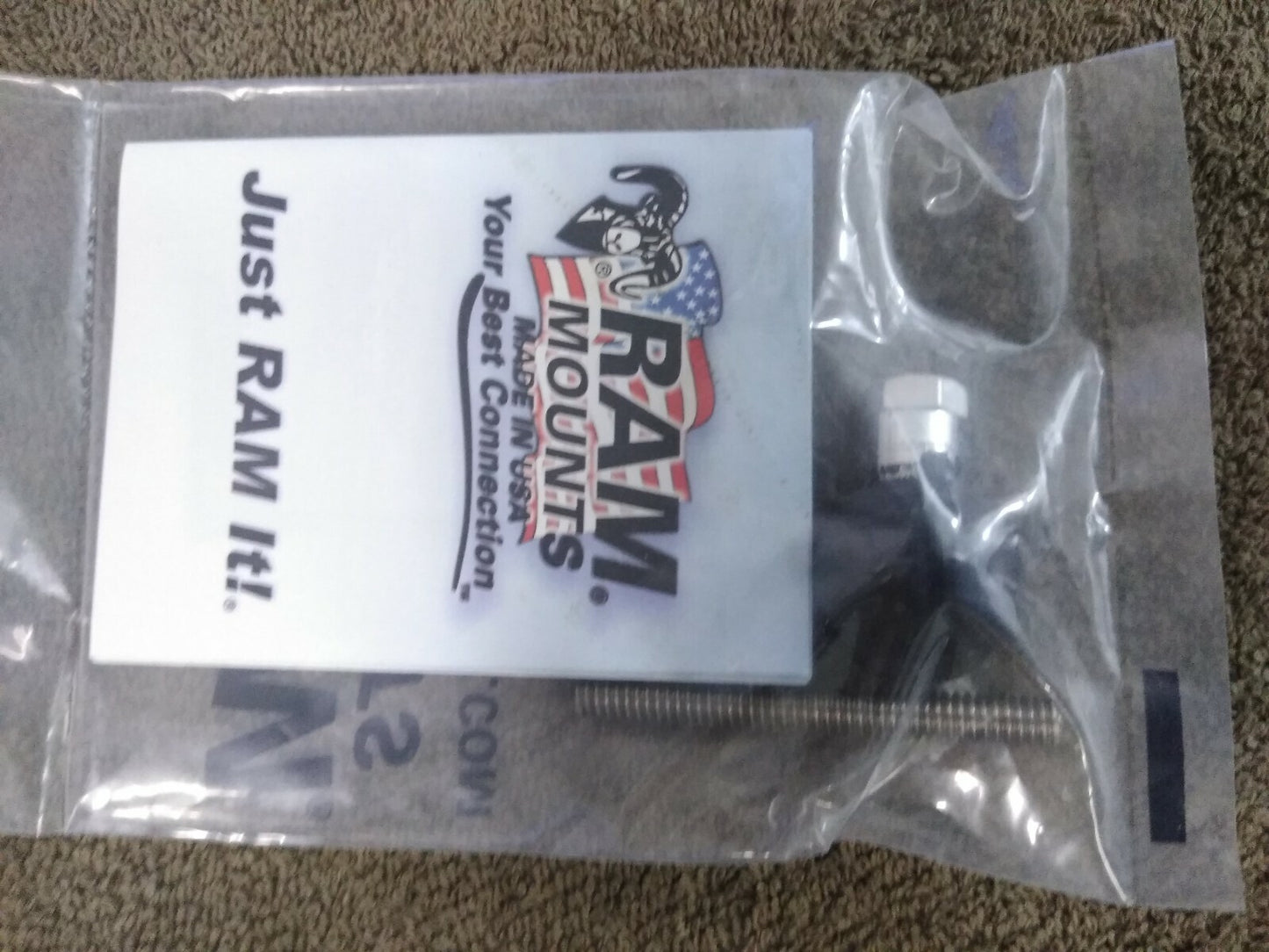 NEW RAM Mount 1/4" FEMALE Thread with 1 Inch Ball Base / RAM-B-273U W Screw