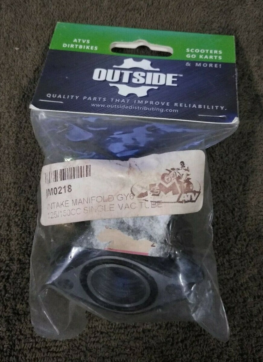 Outside Distributing 05-0218 Intake Manifold GY6 125-150cc Single Vacuum Tube
