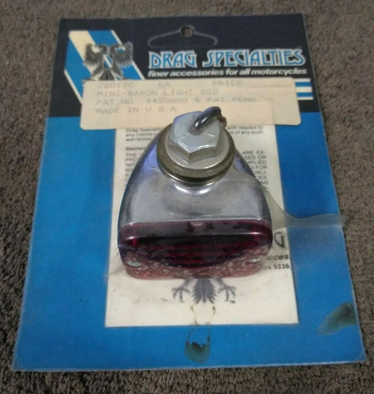 NEW Drag Specialties Mini Baron Light Red / 280170
