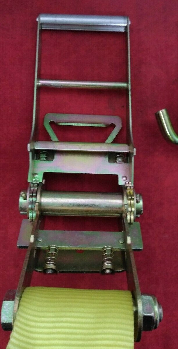 NEW 4" x 22' / Ratchet Cargo Strap and Wench / Bright Yellow