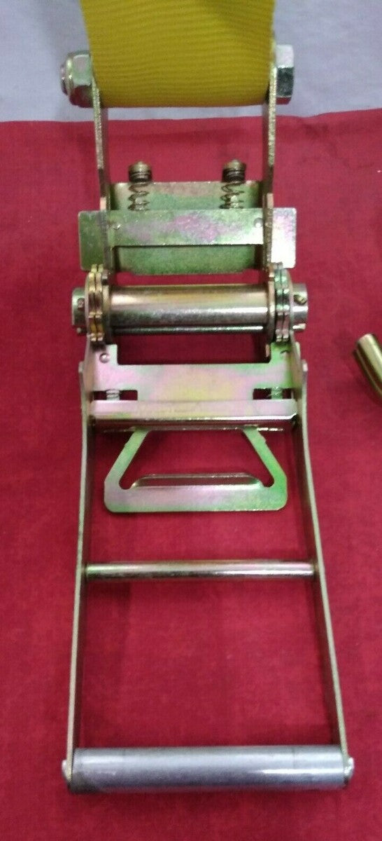 NEW 4" x 22' / Ratchet Cargo Strap and Wench / Bright Yellow