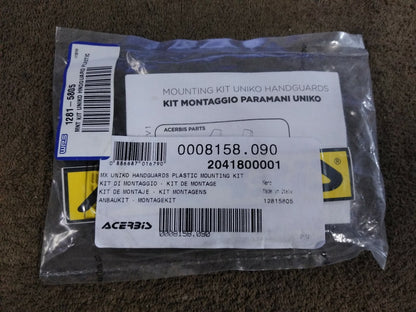 NEW ACERBIS UNIKO HANDGUARDS PLASTIC MOUNTING KIT / 2041800001