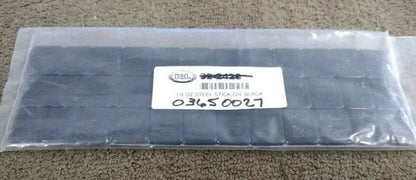 NEW K&L Adhesive Backed WHEEL WEIGHTS STEEL BLACK 1/4oz QTY: 36 / 08-0455
