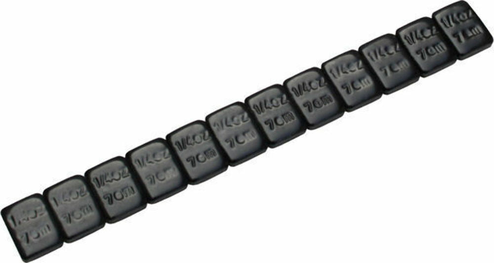 NEW K&L Adhesive Backed WHEEL WEIGHTS STEEL BLACK 1/4oz QTY: 36 / 08-0455