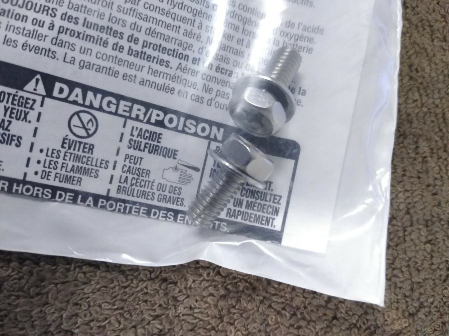 NEW BMW Battery Screw Set / 61217726162