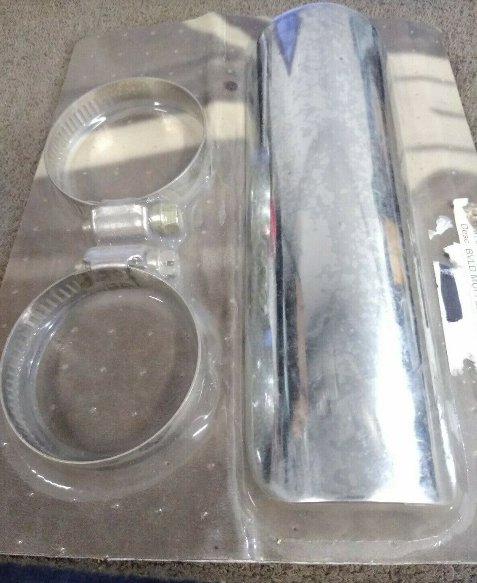 NEW Boulevard Pipe 7" Heat Shield / Chrome / BLV1167TO