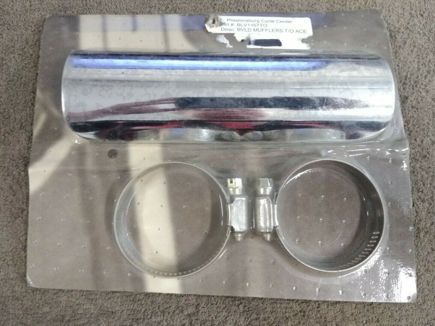 NEW Boulevard Pipe 7" Heat Shield / Chrome / BLV1167TO