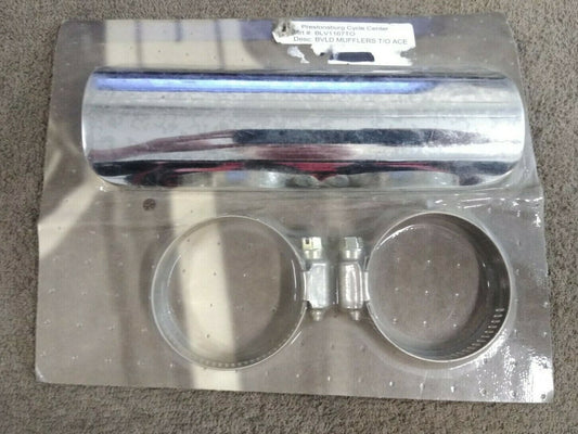 NEW Boulevard Pipe 7" Heat Shield / Chrome / BLV1167TO