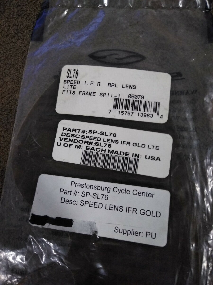NEW Smith Speed Replacement Lens / Gold / SL76 / SP-SL76