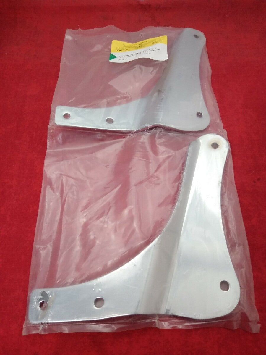 NEW Attache Dossier Aero Backrest Mounting Kit / VT-1100 / 01-268 / Chrome