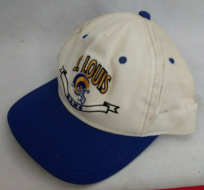 NOS Vintage St. Louis Rams Snapback Cap Hat / 90's Two Tone / ONFA